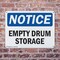 Signmission Empty Drum Storage Area, 14 in W x Rectangle, Plastic OS-2PACK-NS-P-1014-L-15619 - alternate 7